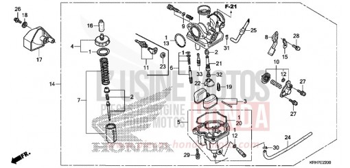CARBURATEUR XR125LEKJ de 2018